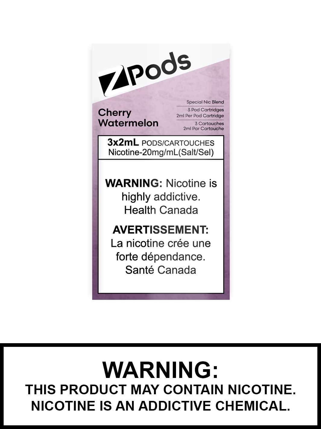 Zpods Cherry Watermelon by Ziip Labs, Z Pod Flavors, Z Pods Canada, Vape360