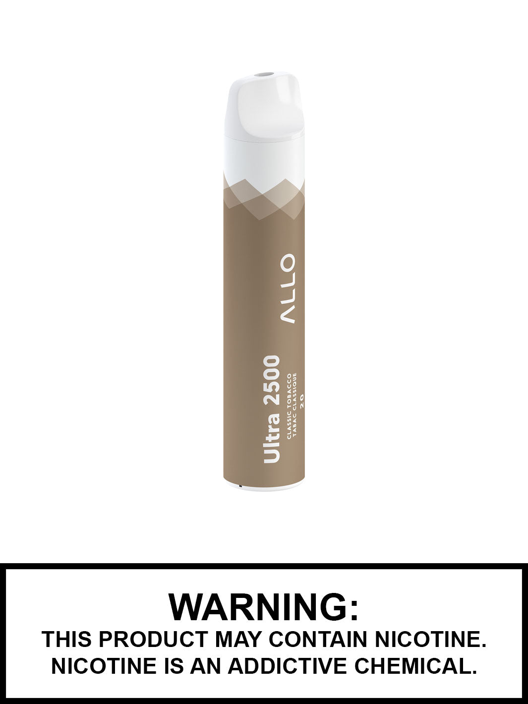 Allo Disposable Vape, Classic Tobacco Ultra 2500, Disposable Vape Canada, Vape360