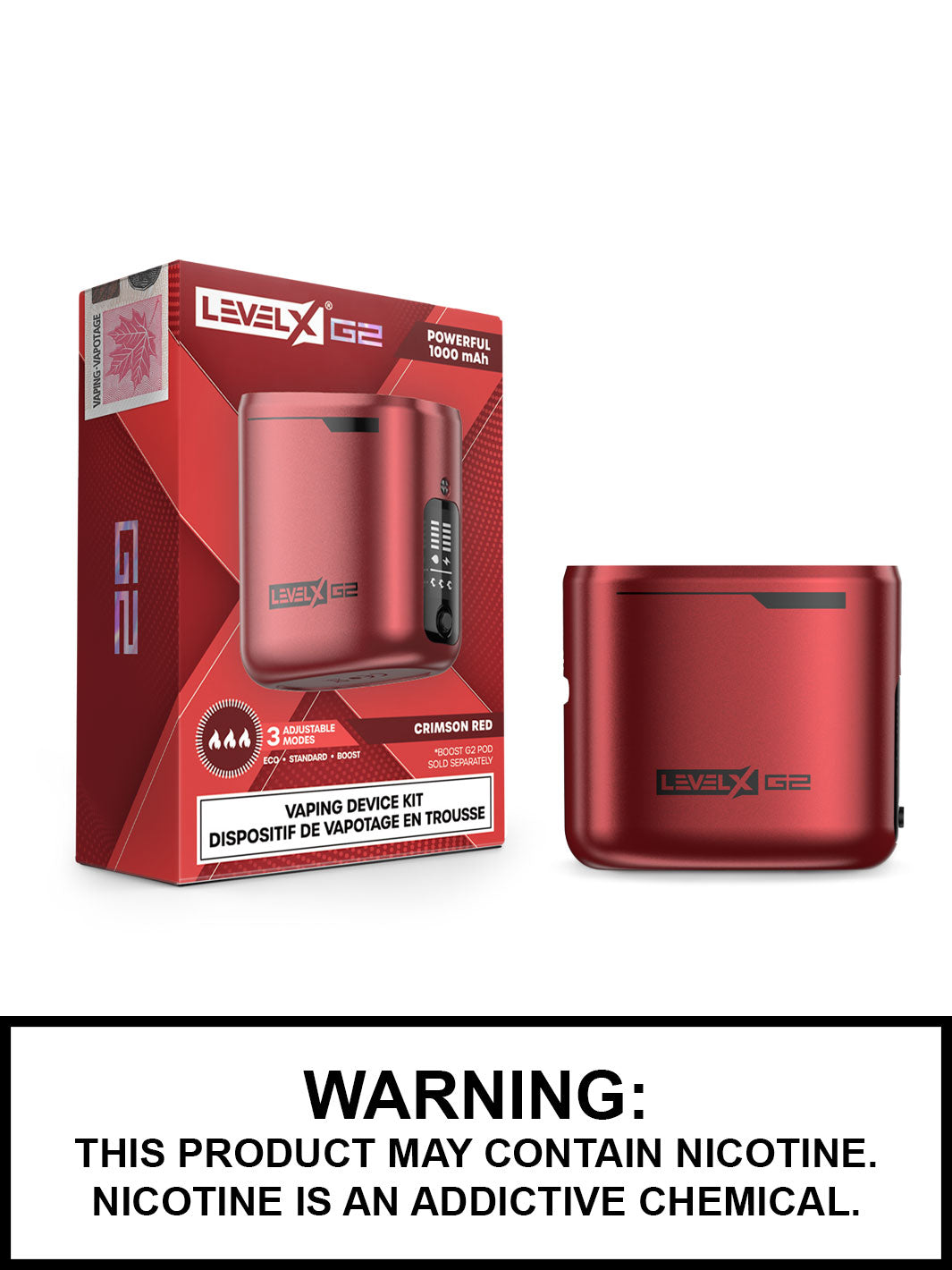 Level X Boost G2 Battery, 1000mAh Level X Boost G2 Battery, 1000mAh