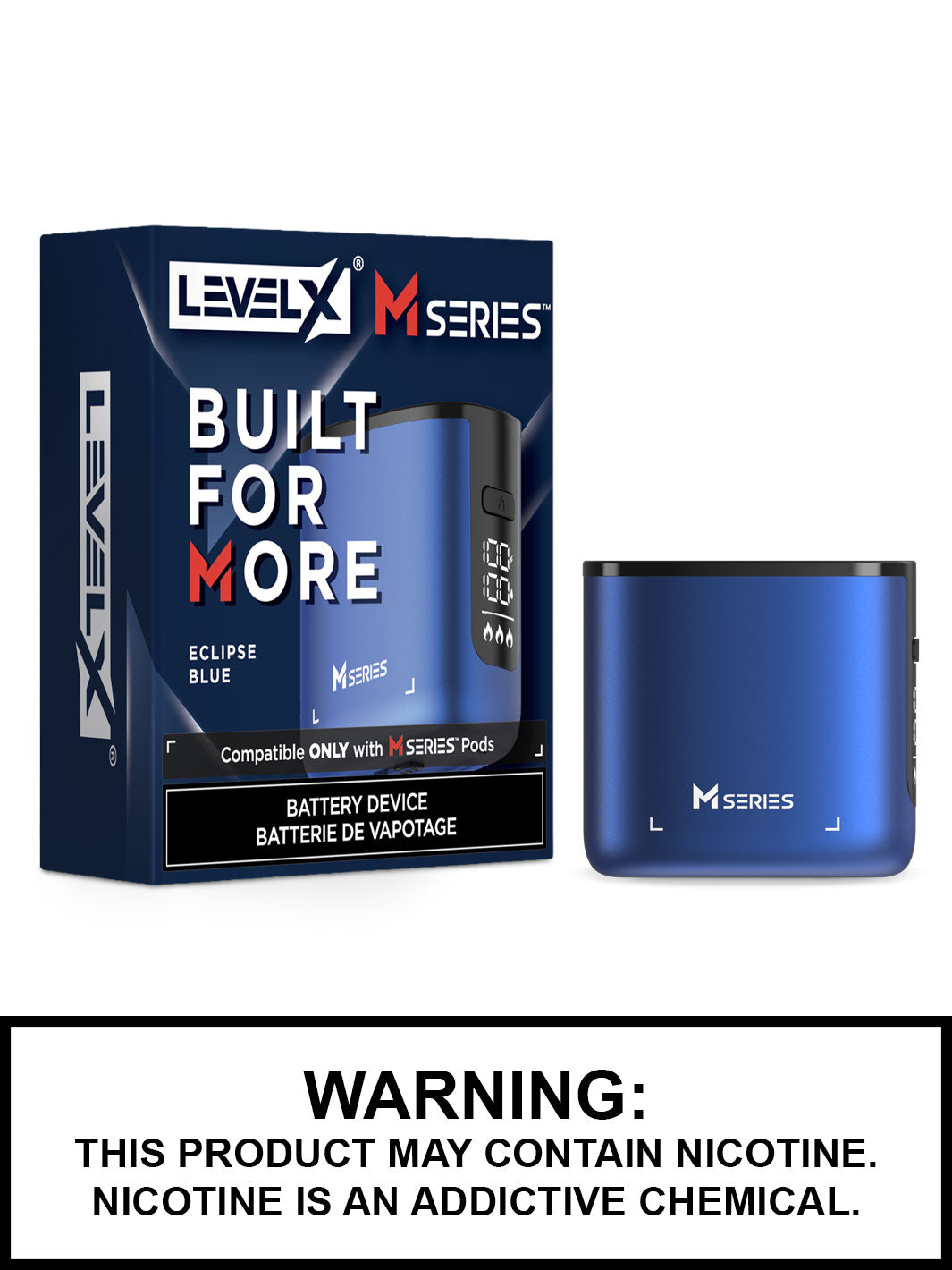 Eclipse Blue Level X M Series Battery, 1000mAh