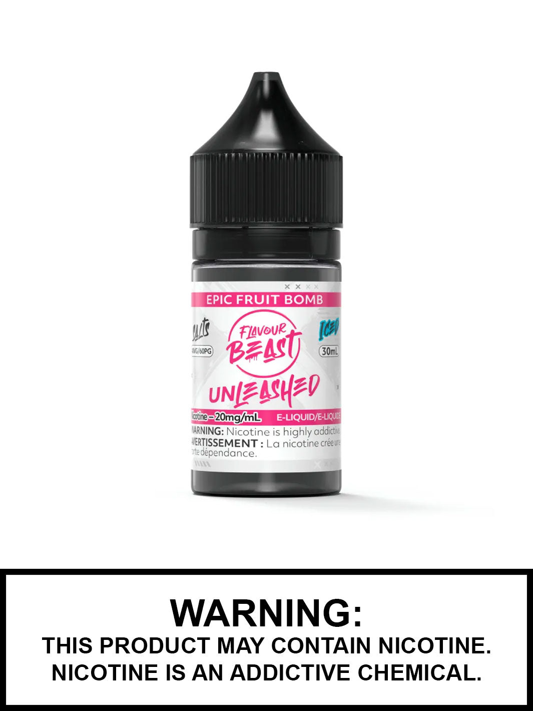 Epic Fruit Bomb Iced Flavour Beast Unleashed Salts, Salt Nic Flavour Beast Flavours, Vape360 Canada