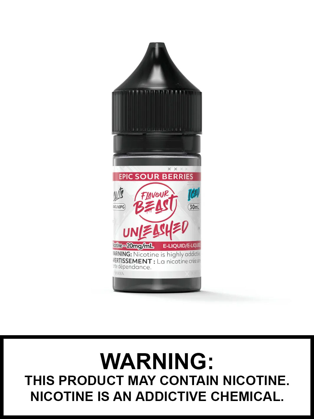 Epic Sour Berries Iced Flavour Beast Unleashed Salts, Salt Nic Flavour Beast Flavours, Vape360 Canada
