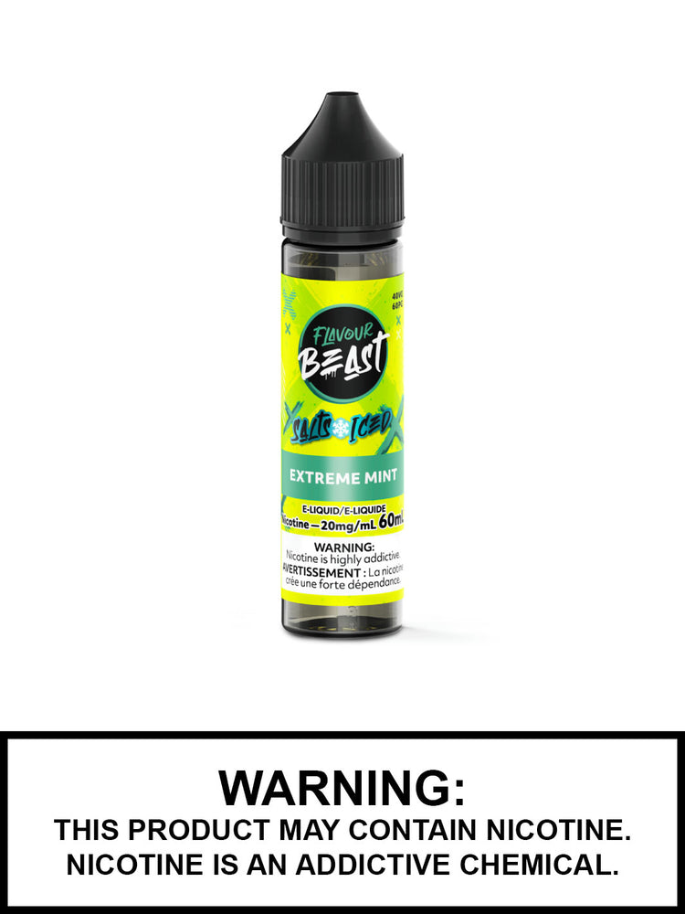 Extreme Mint Iced Flavour Beast Salt Nic, 60mL Vape Juice