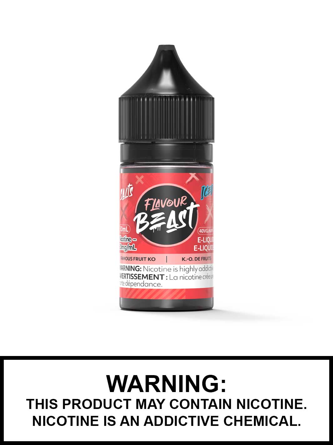 Famous Fruit KO Iced Flavour Beast Salts, Salt Nic Flavour Beast Flavours, Vape360 Canada