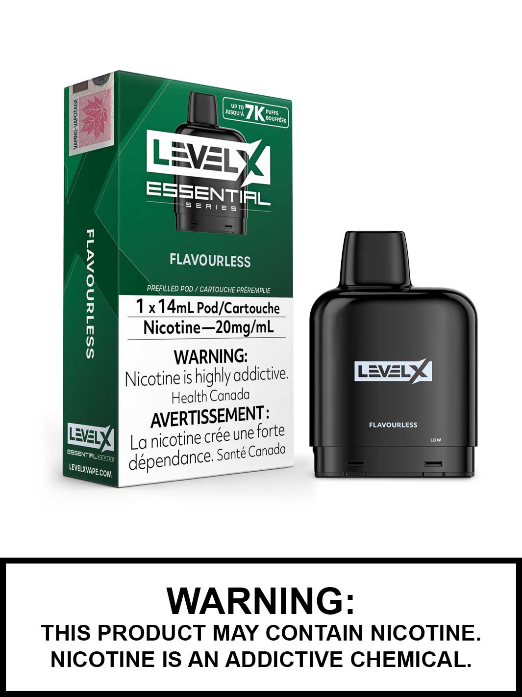 Flavourless Flavour Beast Level X Essential Series Vape Pod, Vape360 Canada