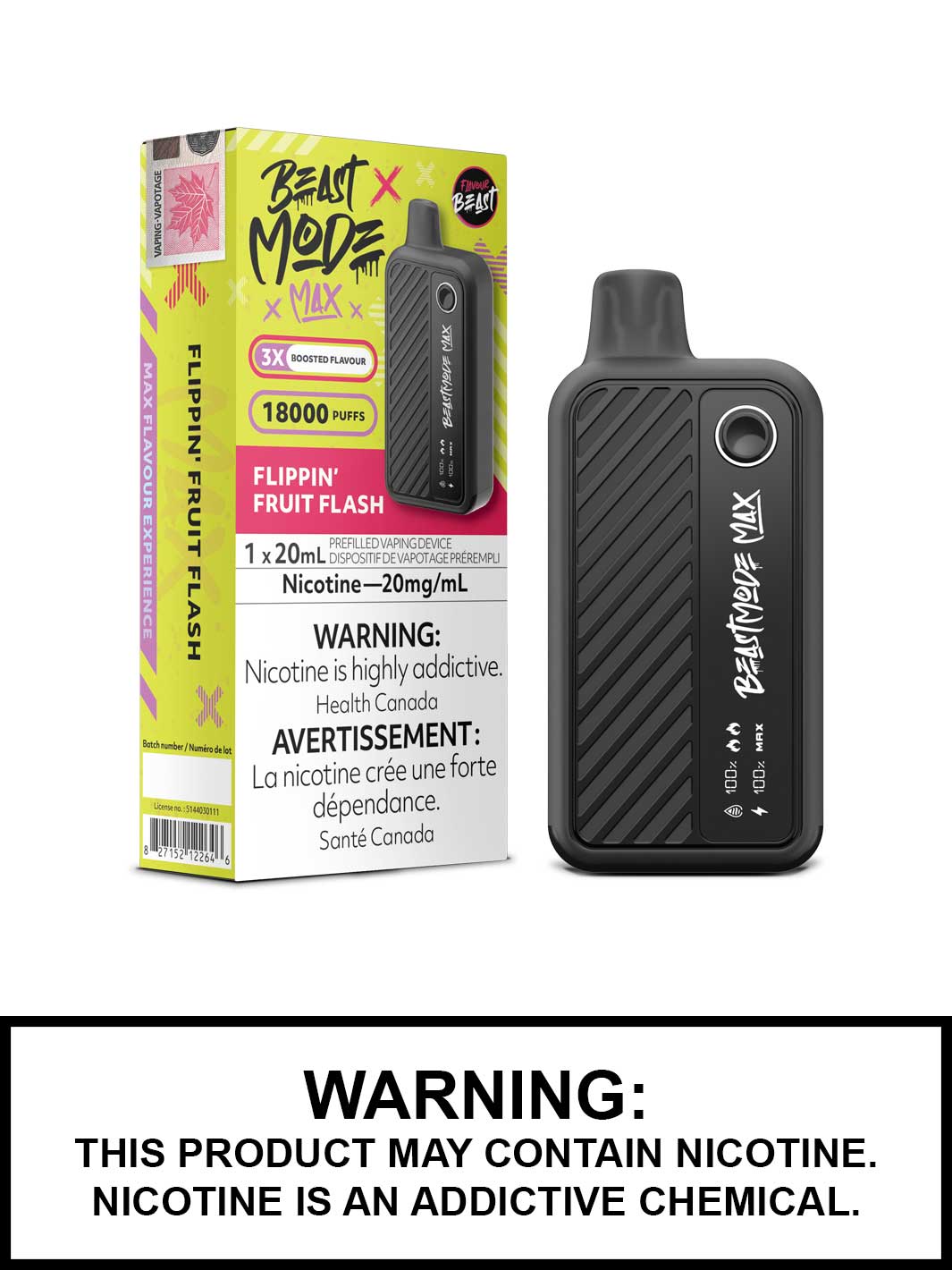 Flippin Fruit Flash Flavour Beast Beast Mode Max Disposable Vape, Vape360 Canada
