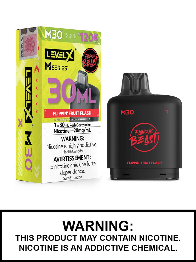 Flippin Fruit Flash Level X M Series Pods, M30 Pod 120K Puffs