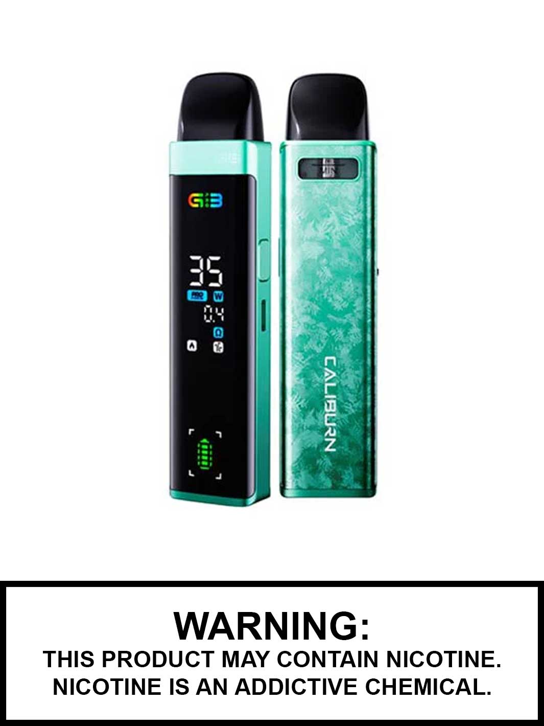 Frozen Green Uwell Caliburn G3 Pro Pod Kit, Caliburn Vape, Vape360 Canada