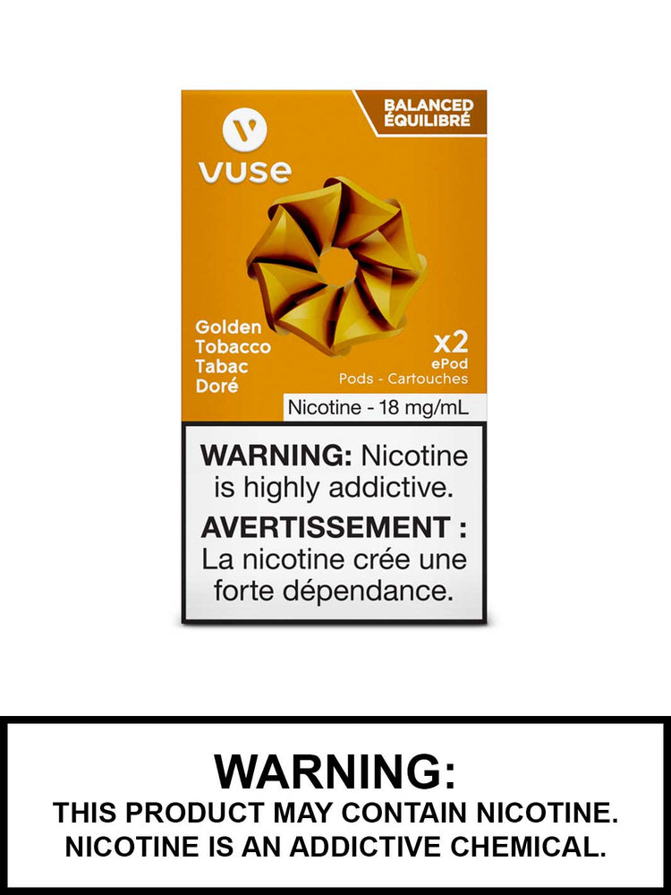 Golden Tobacco Balanced Vuse ePod 2 Pods, Vuse Vape Canada, Vape360