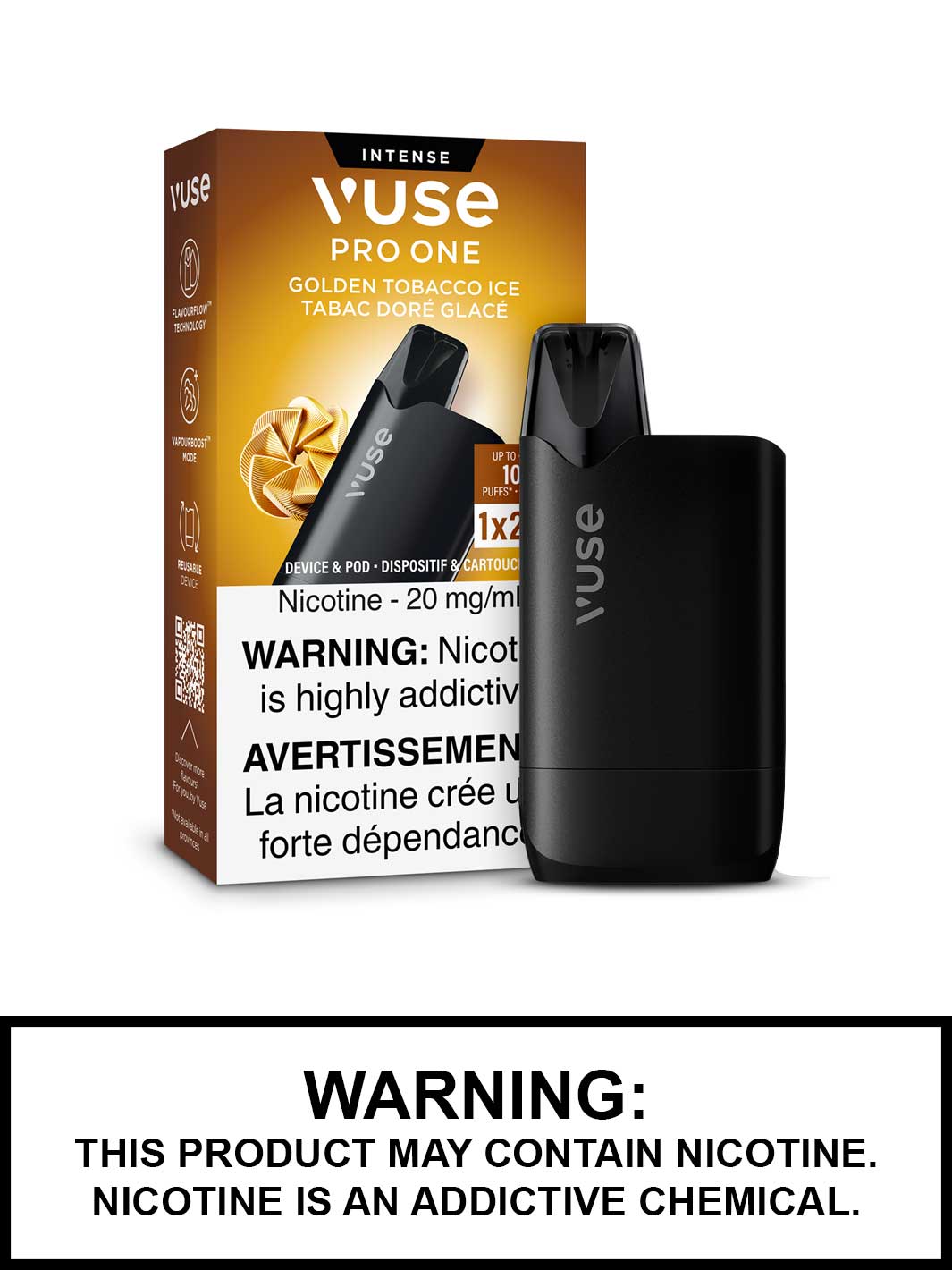 Golden Tobacco Ice Vuse Pro One Pod Kit, Vuse Vape Canada, Vape360