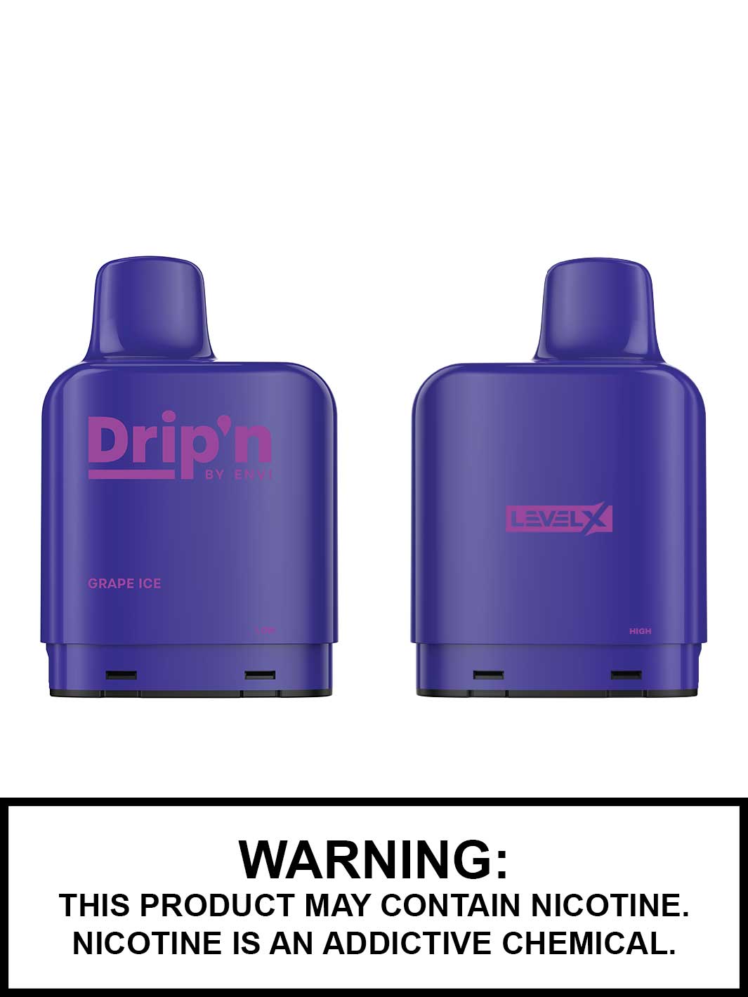 Grape Ice Drip'n Level X Pods, Drip'n Vape Pods, Vape360 Canada