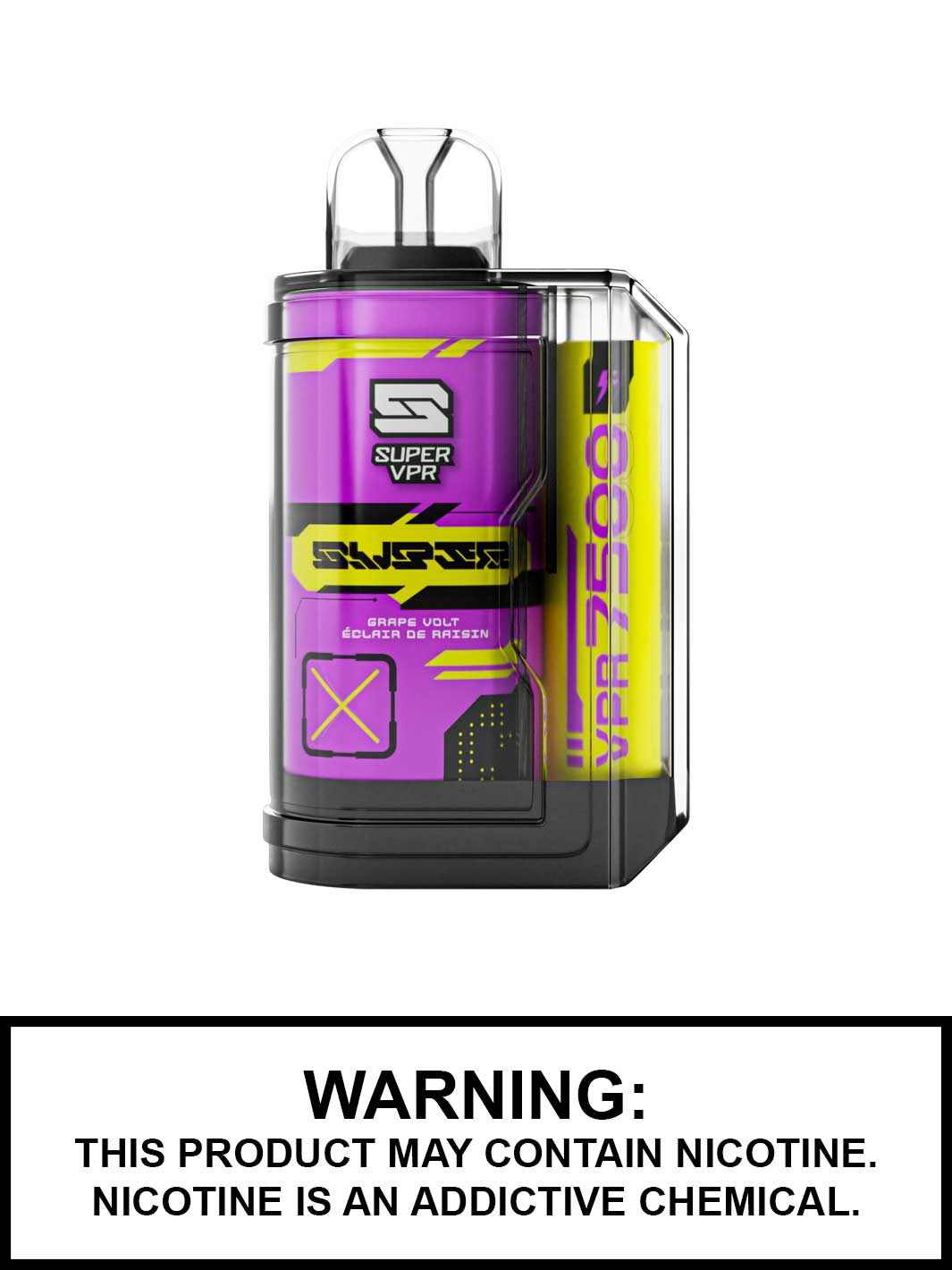 Grape Volt Super VPR 7500 disposable vape, VPR 7500, Super VPR disposable vapes, Vape360 Canada