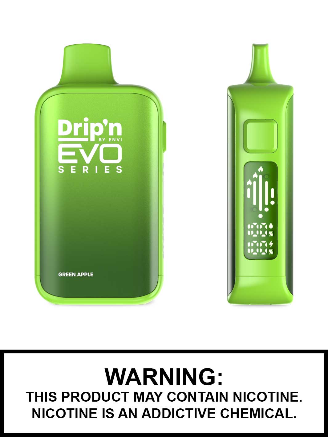 Green Apple Dripn Evo 63K Disposable Vape, Drip'n Vape
