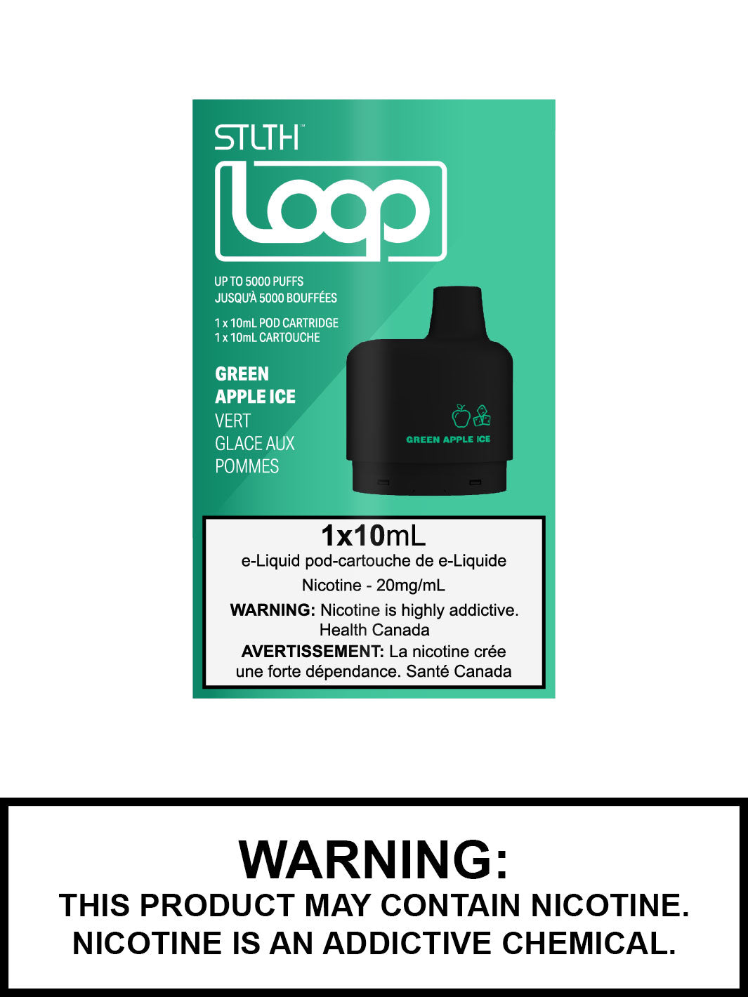 Green Apple Ice STLTH Loop Pods, Loop Vape Pods Canada, Vape360