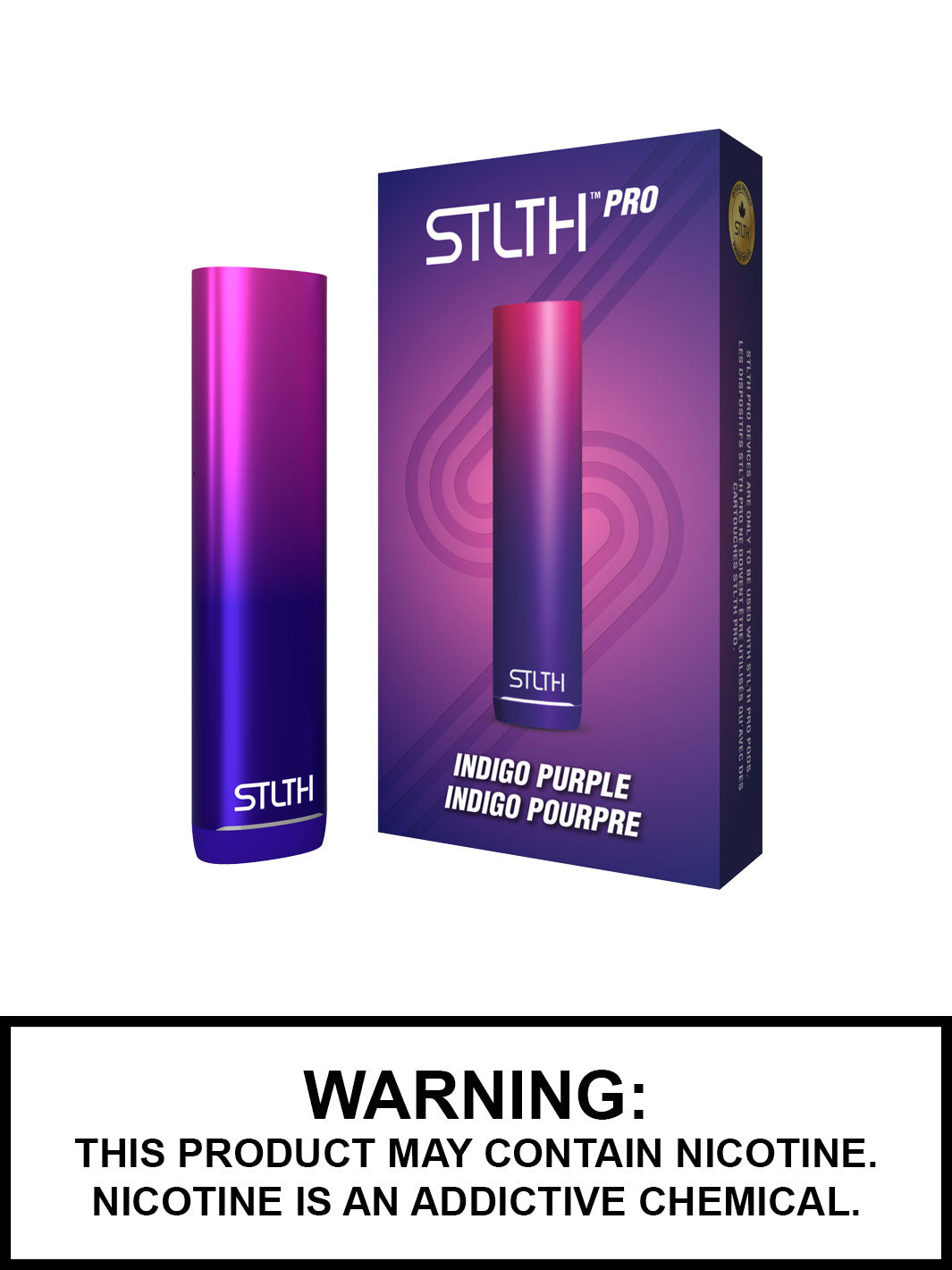 STLTH Pro Device Indigo Purple, Pod System Vape, Vape360 Canada