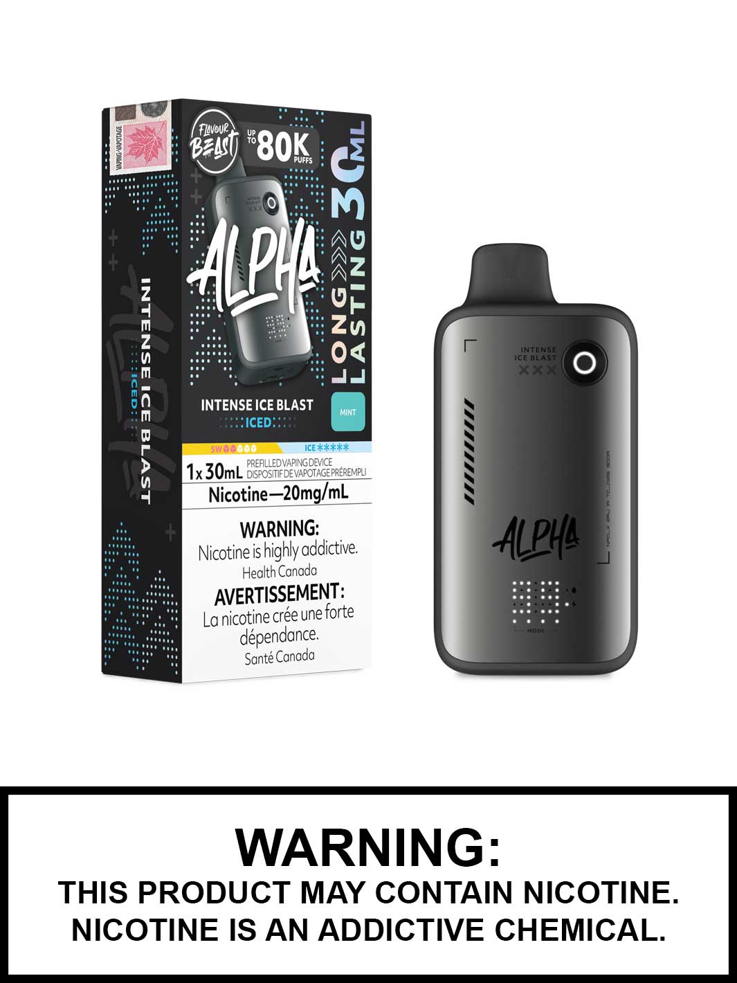 Intense Ice Blast Iced Flavour Beast Alpha 80K Disposable Vape