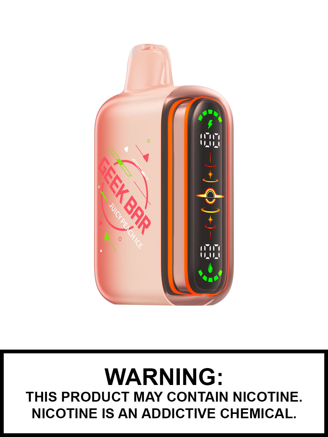 Juicy Peach Ice Geek Bar Pulse 2 80K Disposable Vape, Geekbar Vape Canada