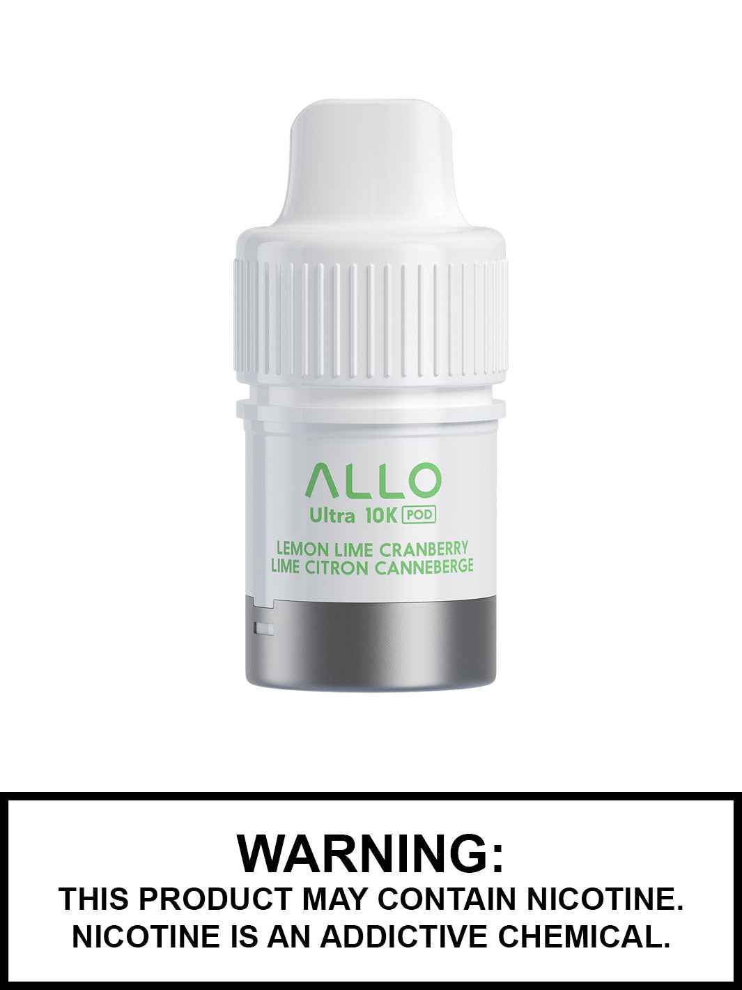 Lemon Lime Cranberry Allo Ultra 10K Pods, Allo Vape, Allo Ultra 10K Hybrid Disposable, Vape360 Canada