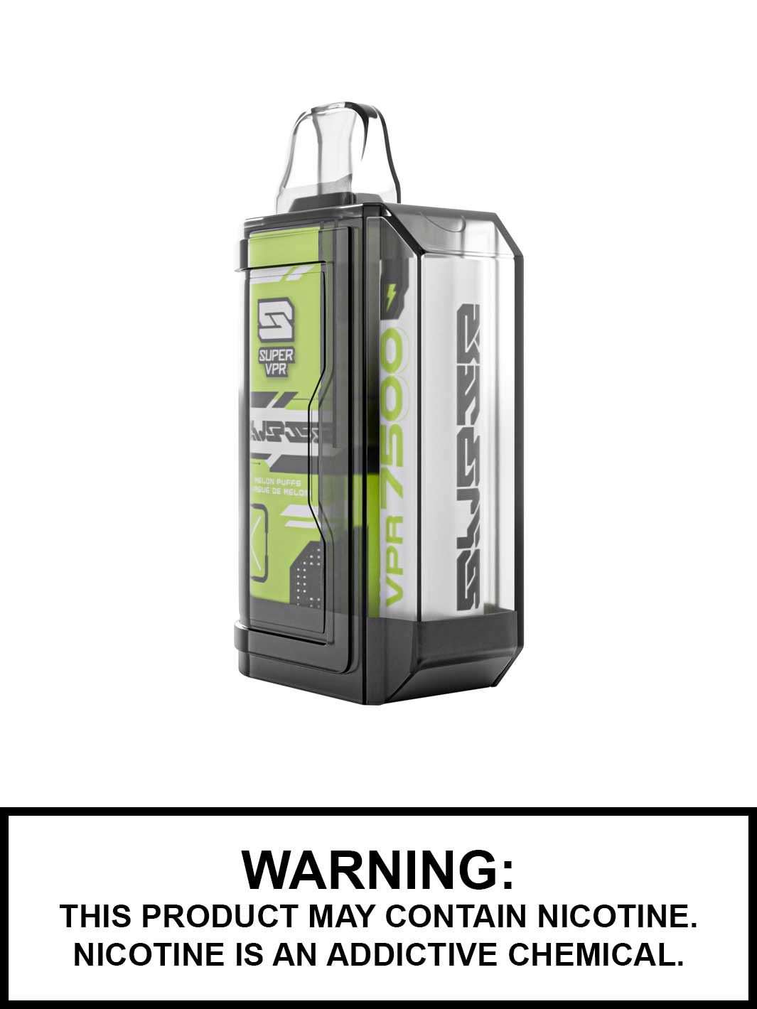 Melon Puffs Super VPR 7500 disposable vape, VPR 7500, Super VPR disposable vapes, Vape360 Canada