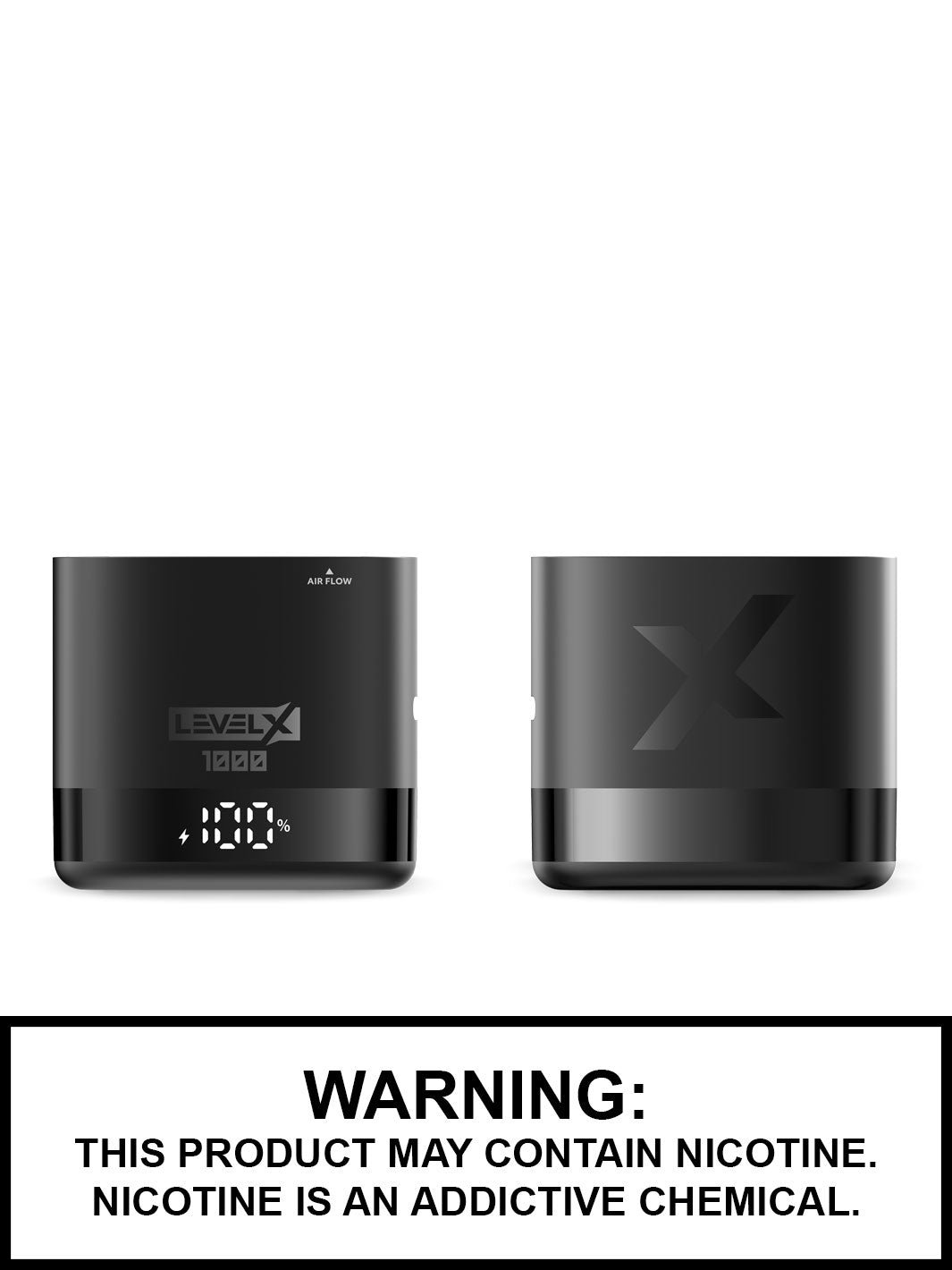 Metallic Black Level X Pod Vape 1000mAh Vape Device, Vape360 Canada