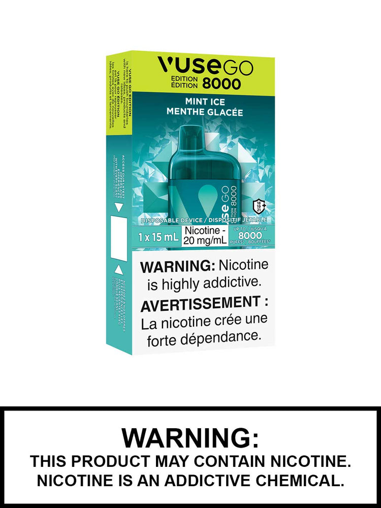 Mint Ice Vuse Go 8000 Disposable Vape, Vuse Vape Canada, Vape360