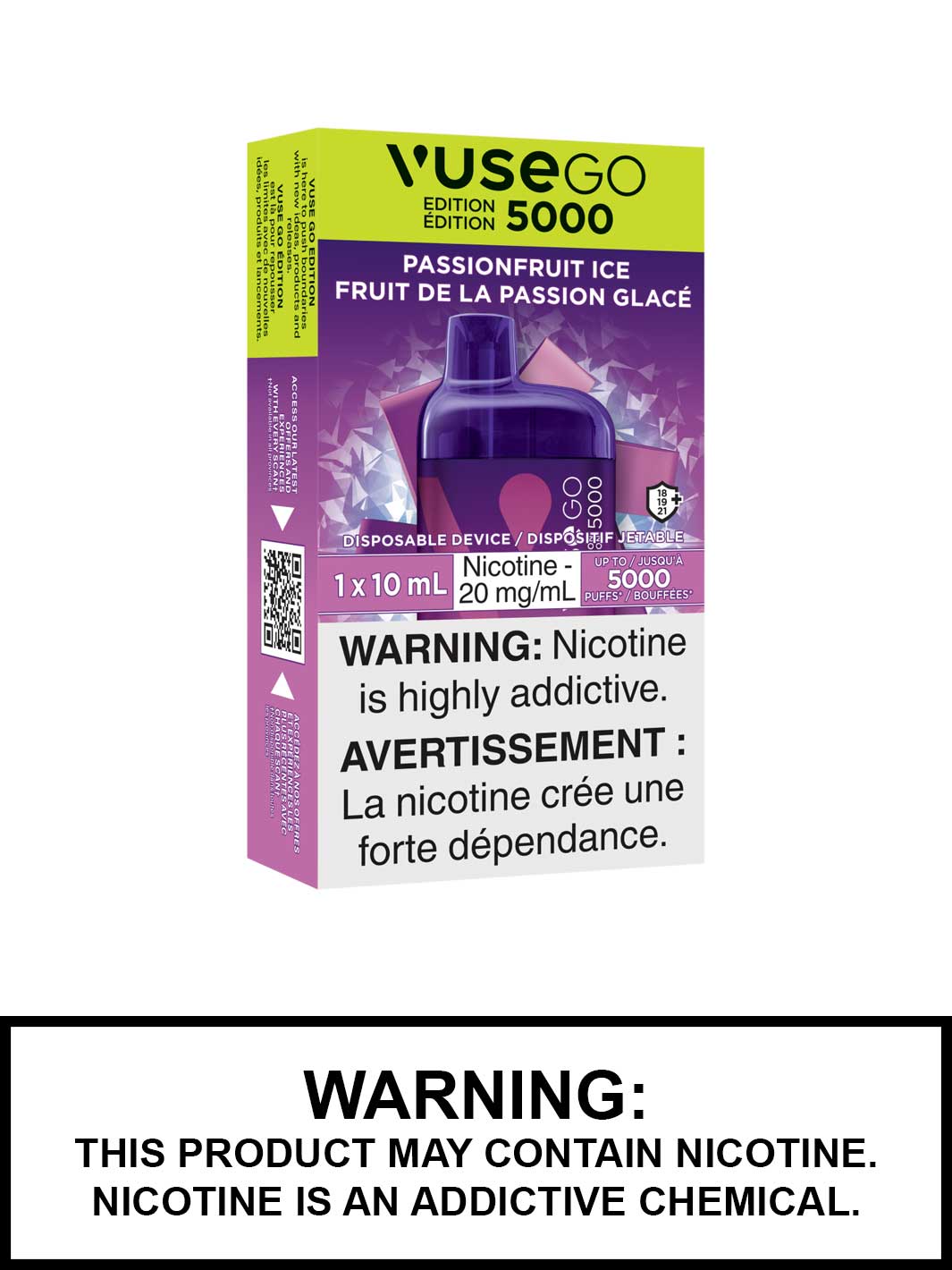 Passionfruit Ice Vuse Go 5000 Edition, Vuse Go Disposable Vape Canada, Vape360