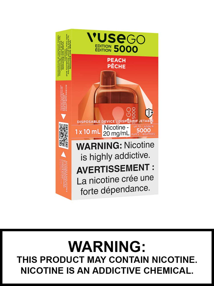 Peach Vuse Go 5000 Edition, Vuse Go Disposable Vape Canada, Vape360