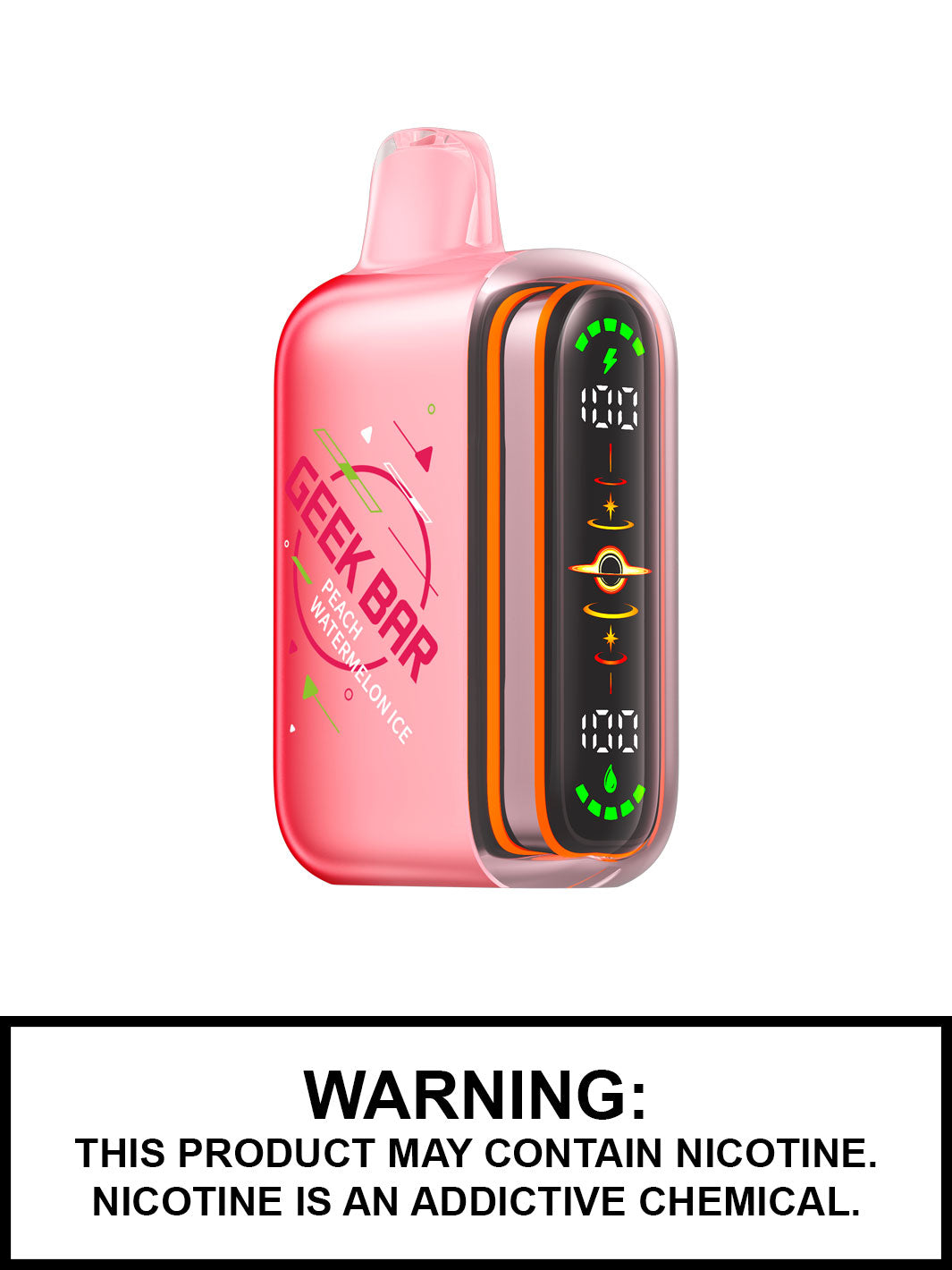 Peach Watermelon Ice Geek Bar Pulse 2 80K Disposable Vape, Geekbar Vape Canada