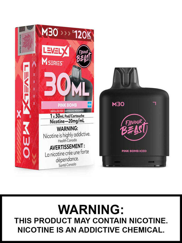 Pink Bomb Iced Level X M Series Pods, M30 Pod 120K Puffs