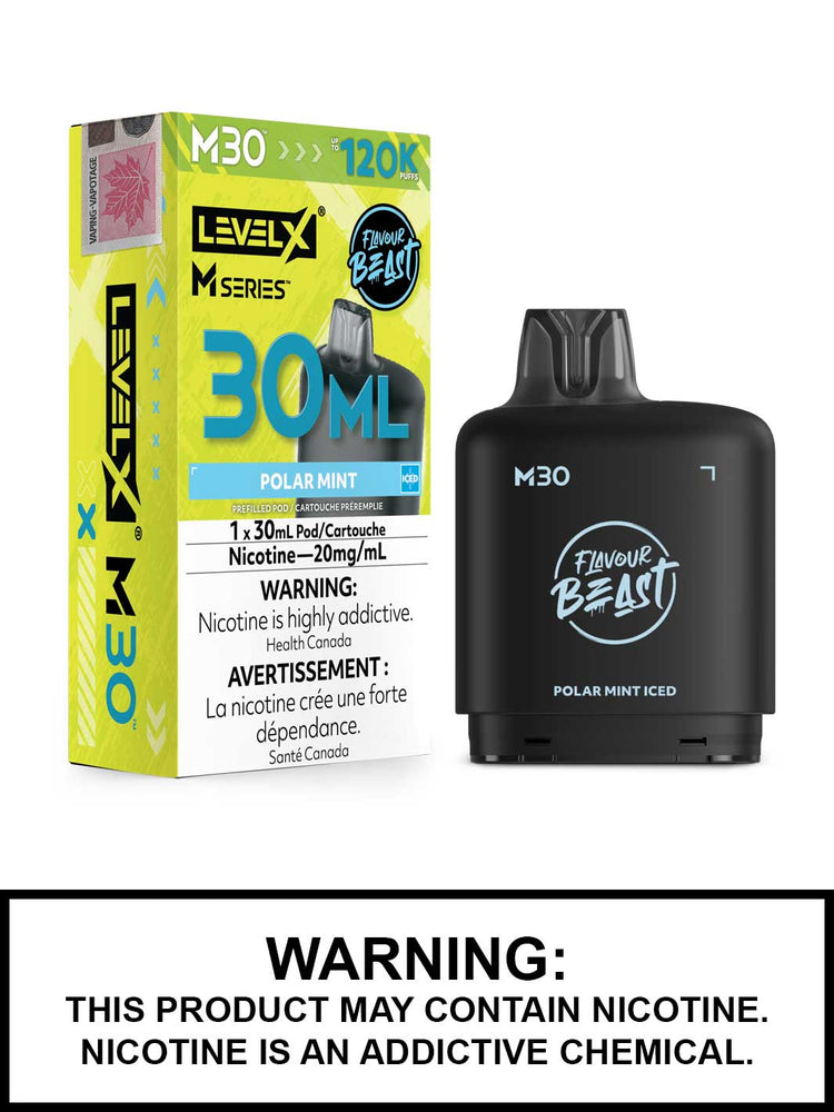 Polar Mint Iced Level X M Series Pods, M30 Pod 120K Puffs