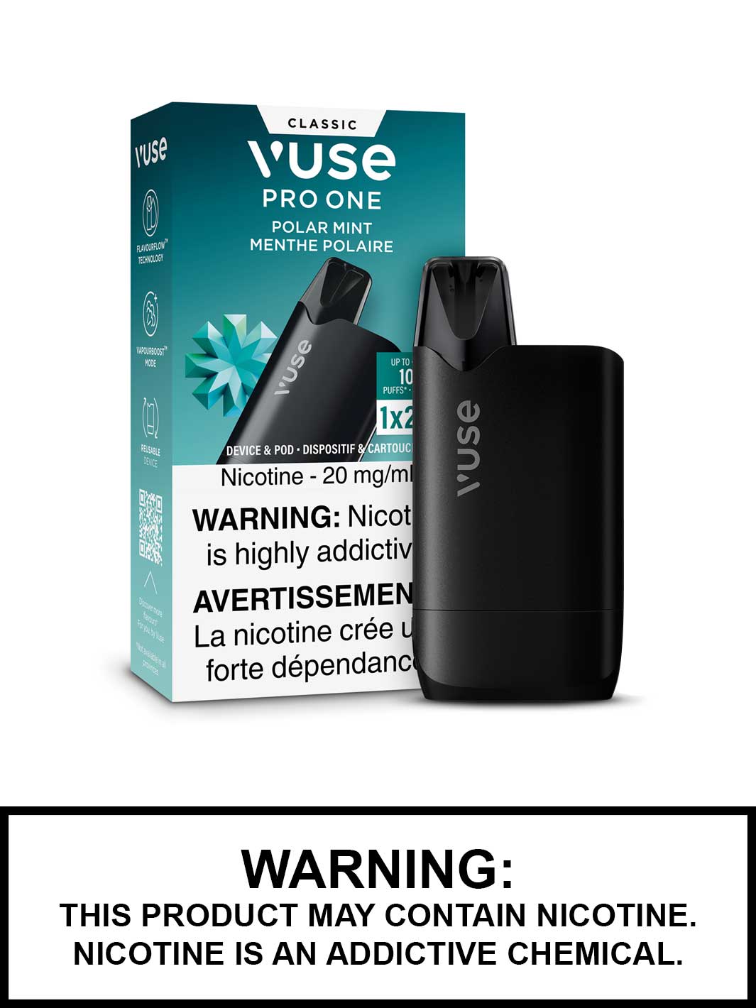 Polar Mint Vuse Pro One Pod Kit, Vuse Vape Canada, Vape360
