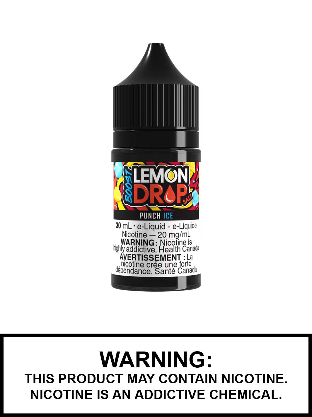 Punch Ice Lemon Drop Boost Salt Nic Vape Juice, Lemon Drop Vape Canada, Vape360