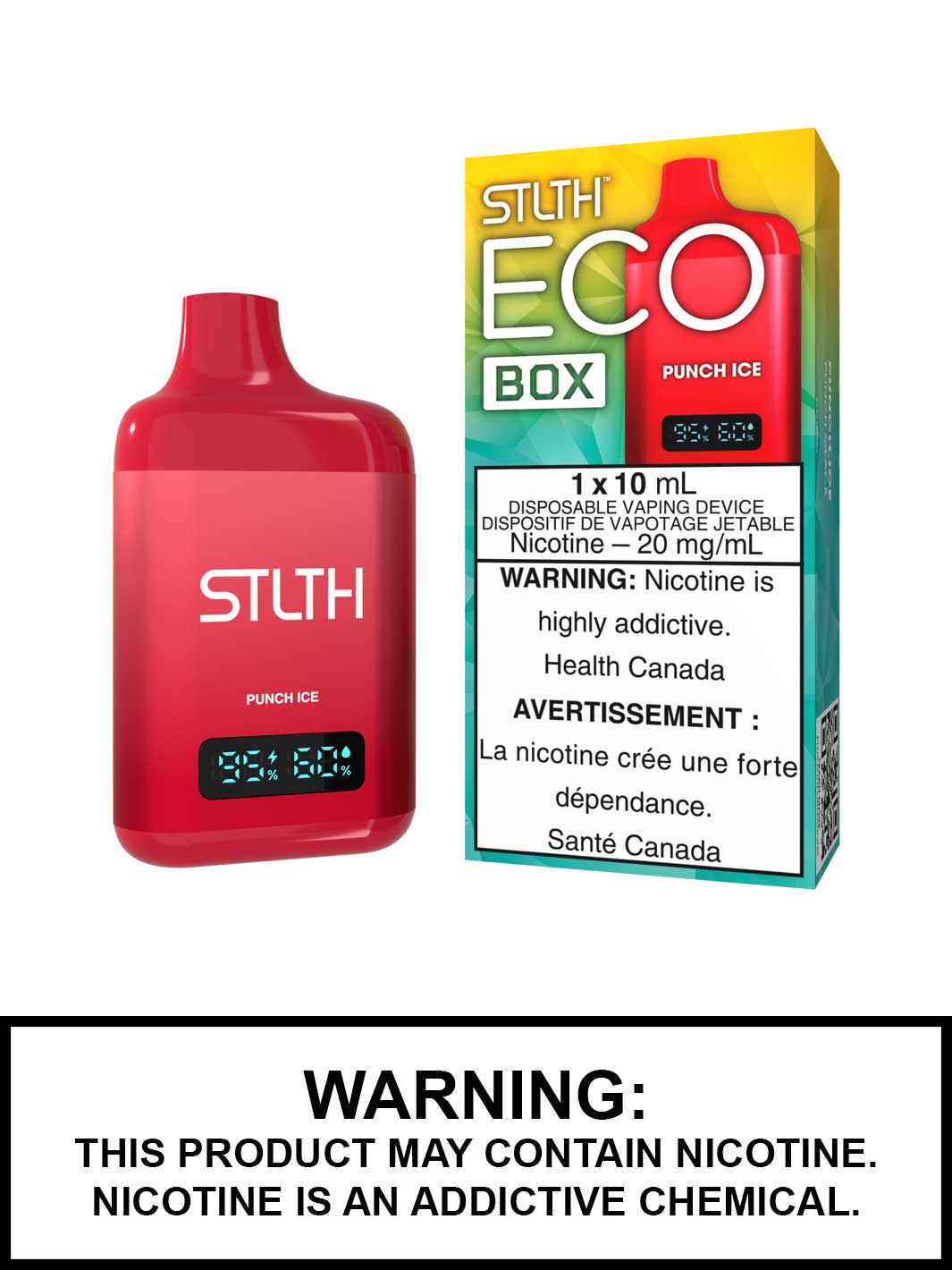 Punch Ice STLTH Eco Box Disposable Vape, STLTH Vape, Vape360 Canada
