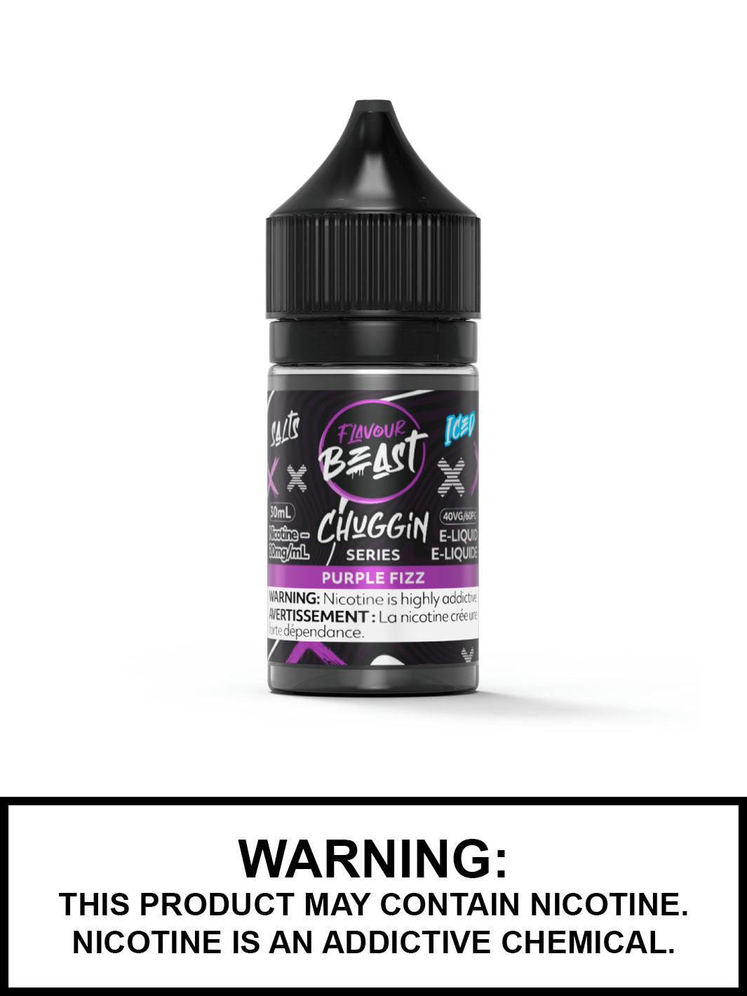 Purple Fizz Iced Flavour Beast Salts, Salt Nic Chuggin Series Flavour Beast Flavours, Vape360 Canada