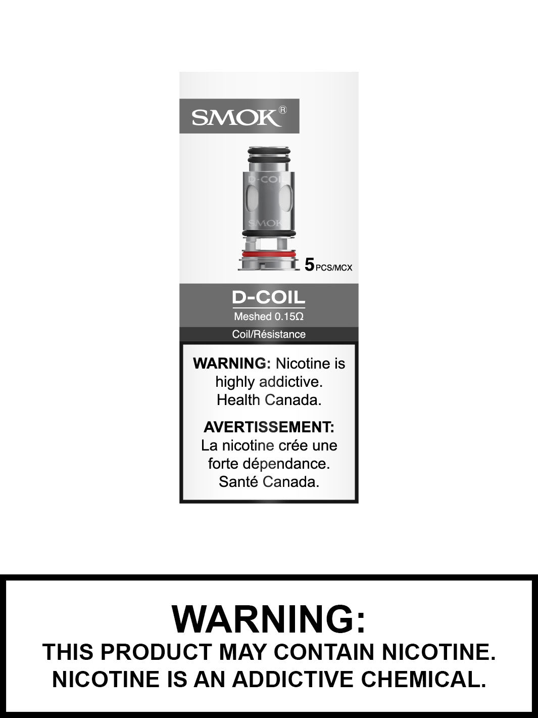 SMOK D-Coil Meshed, 5 Pack, SMOk Vape, Vape360 Canada