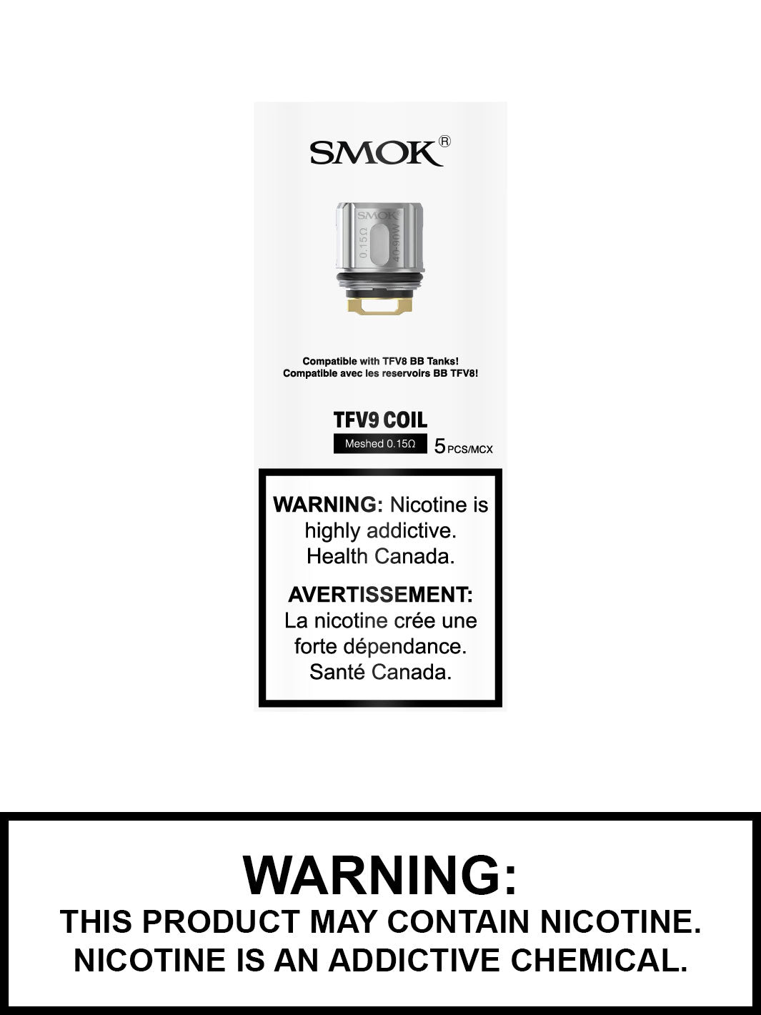 SMOK TFV9 Coils, Mesh Replacement Coils, SMOK Canada, Vape360