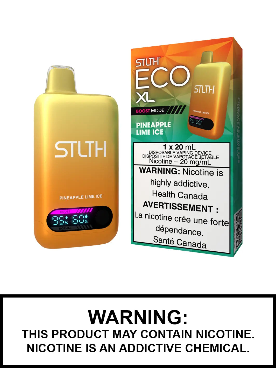 STLTH ECO XL Pineapple Lime Ice Disposable Vape - Vape360