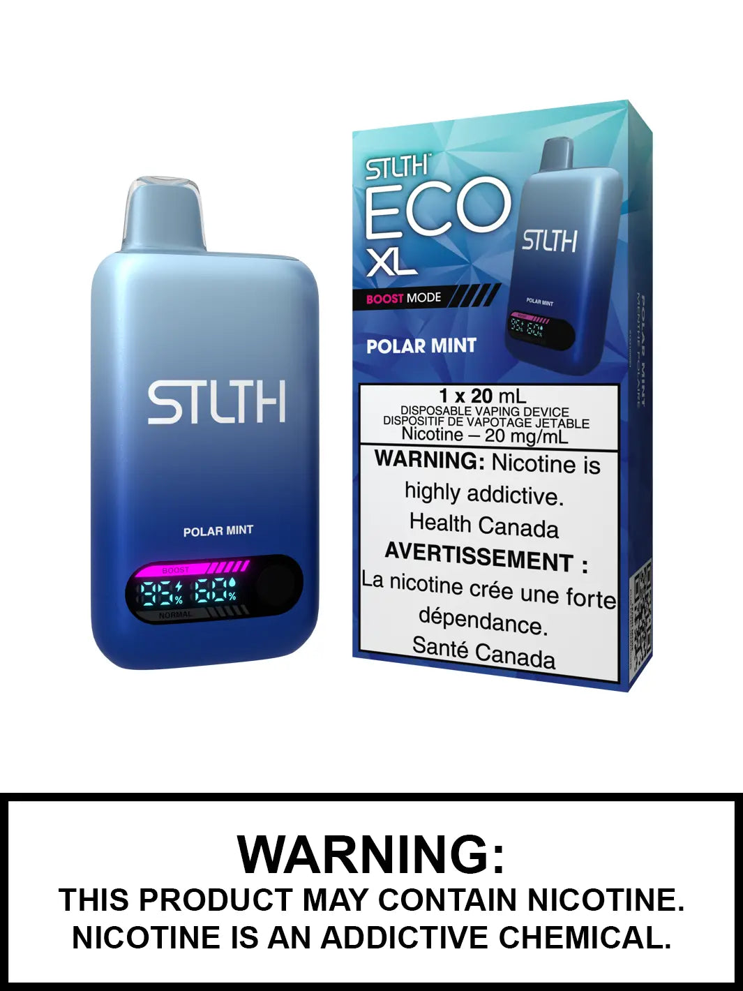STLTH ECO XL Polar Mint Disposable Vape - Vape360