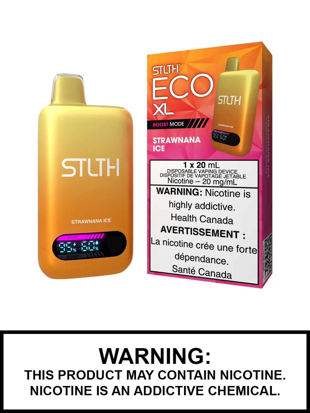 STLTH ECO XL Strawnana Ice Disposable Vape - Vape360