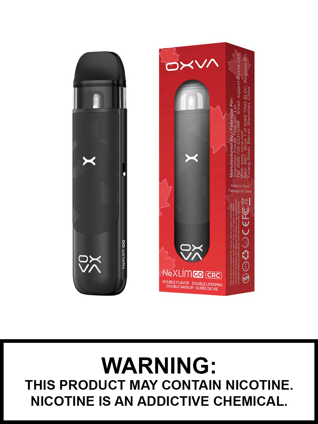 Silky Black OXVA NeXlim Go Pod Kit, OXVA Vape
