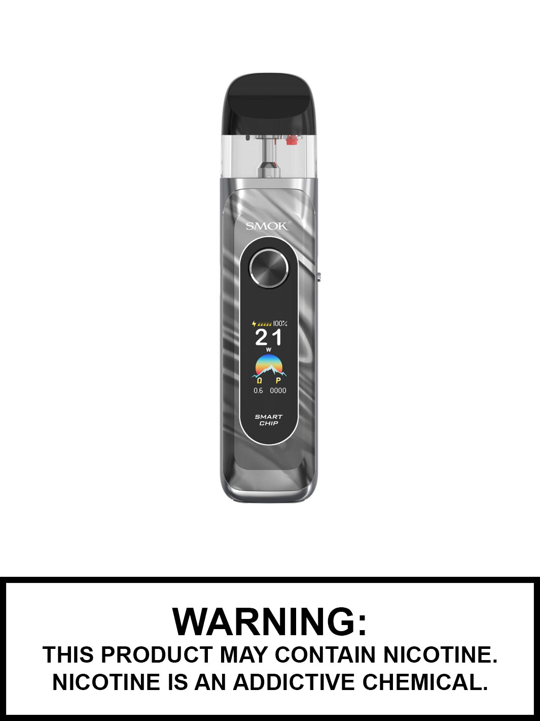 Silver Smok Novo 6 Vape Pod Kit, 1700mAh Battery