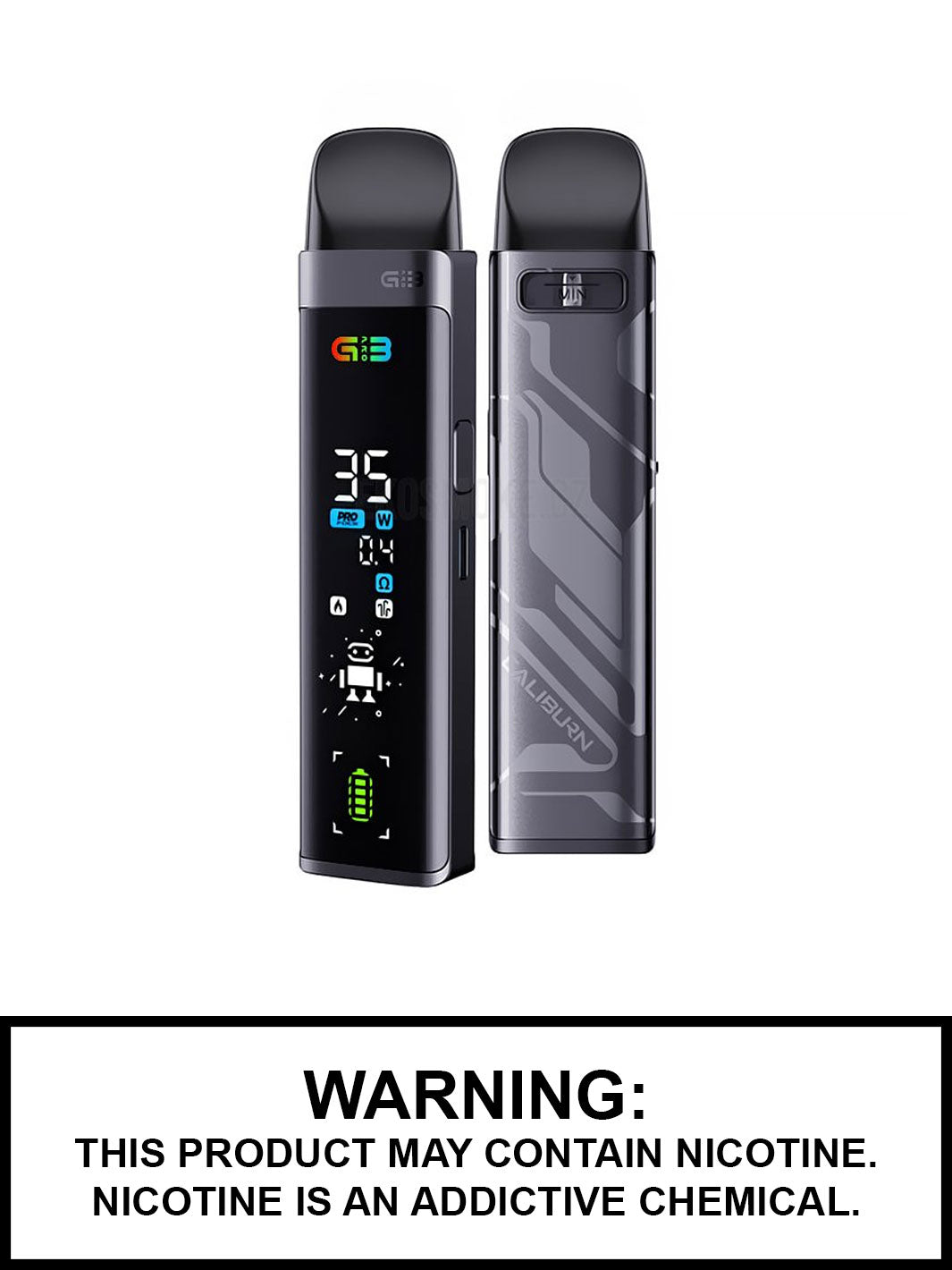 Space Grey Uwell Caliburn G3 Pro Pod Kit, Caliburn Vape, Vape360 Canada