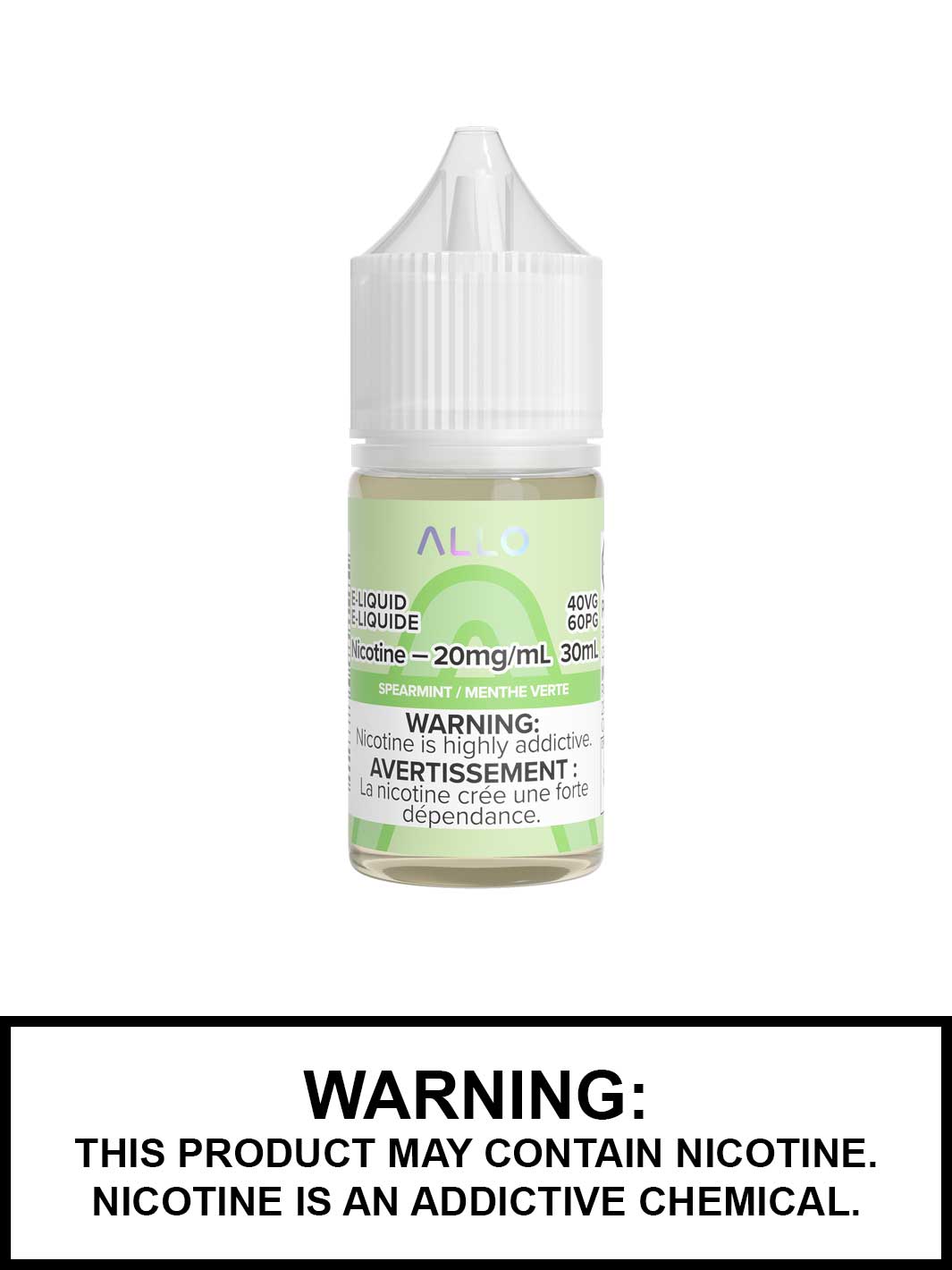 Spearmint Allo eLiquid, Allo Salts Vape Juice, Vape360 Canada