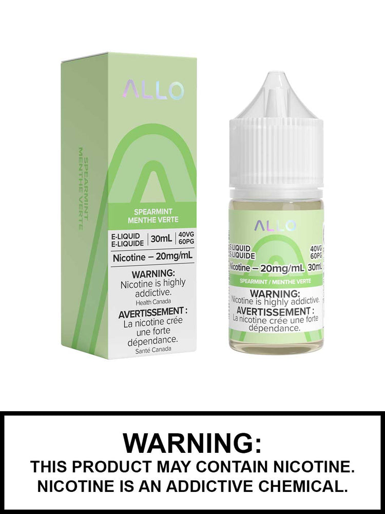 Spearmint Allo eLiquid, Allo Salts Vape Juice, Vape360 Canada