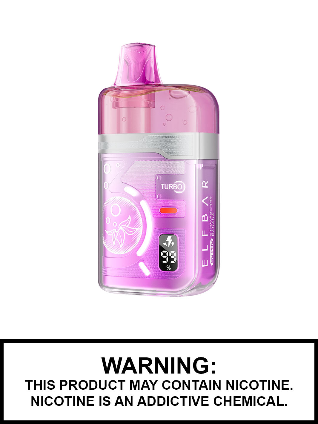 Strawberry Banana Elf Bar BC Pro 80K Disposable Vape, 80,000 Puff Disposable Vape