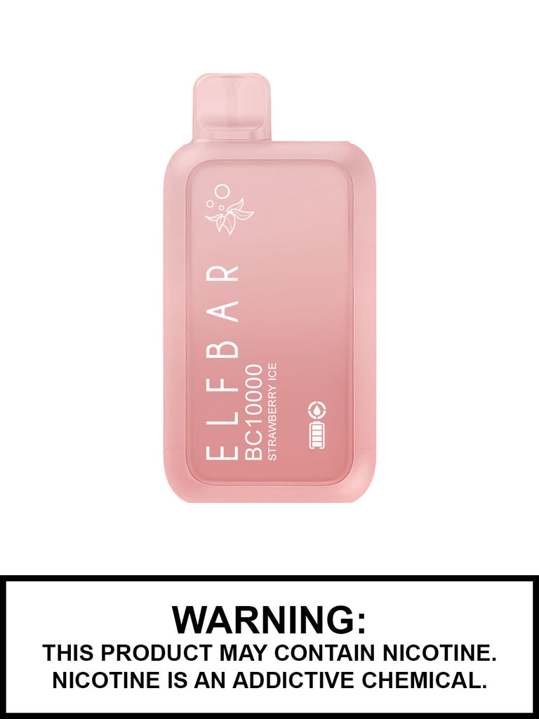 Strawberry Ice Elf Bar BC10000 Disposable Vape, 10K Puffs