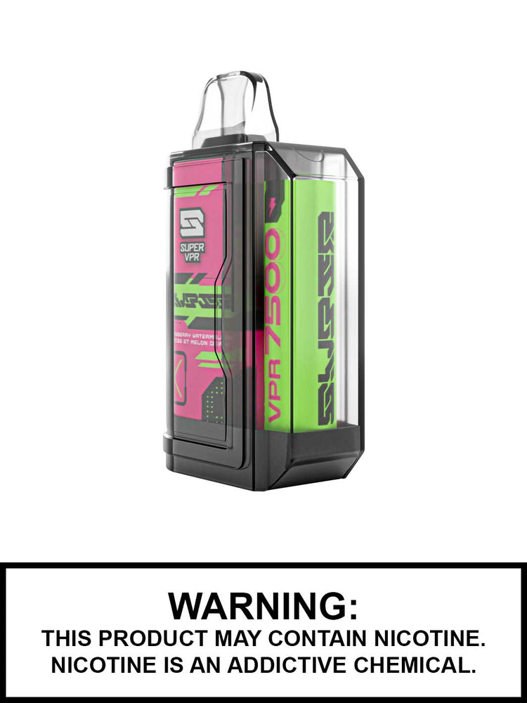 Strawberry Watermelon Super VPR 7500 disposable vape, VPR 7500, Super VPR disposable vapes, Vape360 Canada