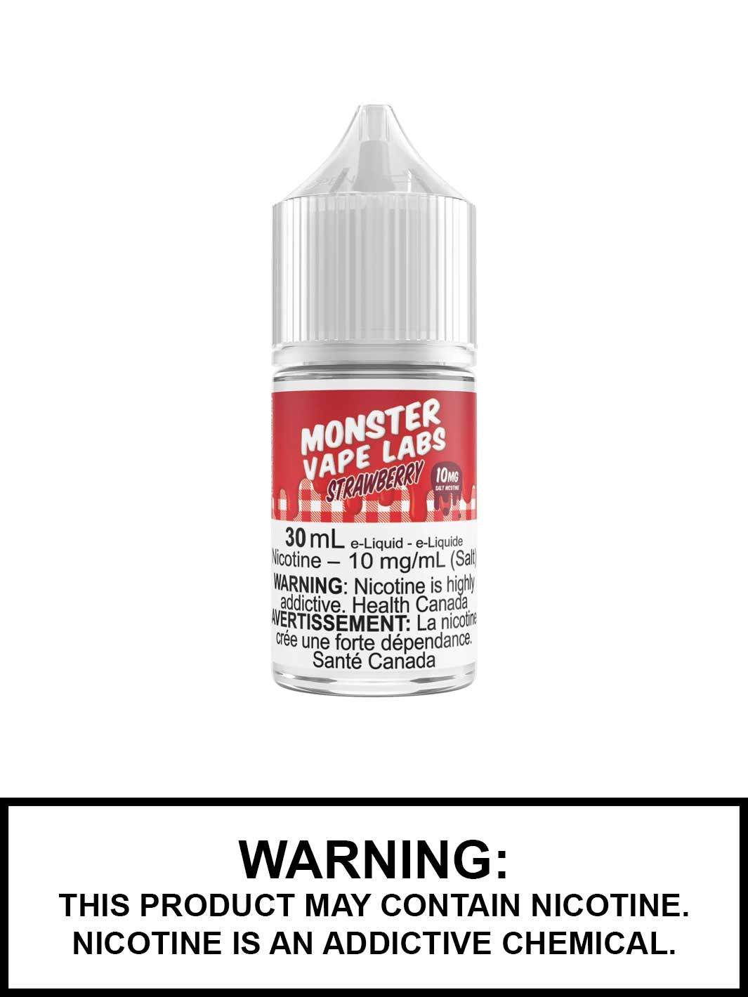 Strawberry by Monster Vape Labs Nic Salt Vape Juice, Vape360 Canada