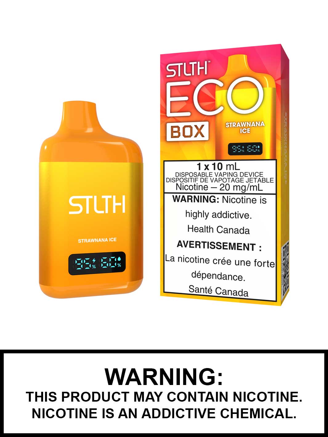 Strawnana Ice STLTH Eco Box Disposable Vape, STLTH Vape, Vape360 Canada