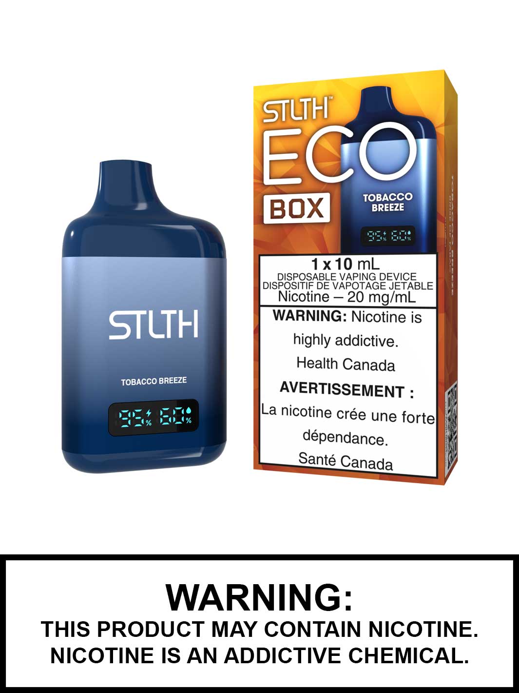 Tobacco Breeze STLTH Eco Box Disposable Vape, STLTH Vape, Vape360 Canada